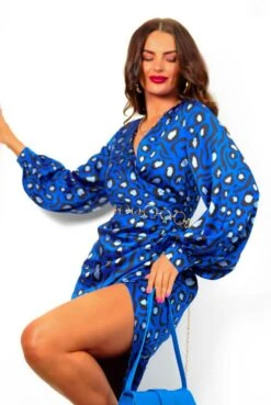 A Class Of Your Own - Cobalt Leopard Print Midi Dress 8 A Class Of Your Own - Cobalt Leopard Print Midi Dress -Fashion Clothing Store AClassOfYourOwn CobaltLeopardPrintMidiDress 6