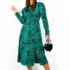 AX Paris All For You - Forest Black Paisley Midi Dress