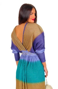 Always Be You - Purple Bronze Pleated Midi Dress -Fashion Clothing Store AlwaysBeYou PurpleBronzePleatedMidiDress 6