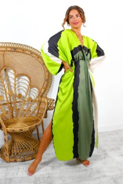 Anything But Ordinary - Khaki Lime Monochrome Abstract Print Batwing Midi Dress 8 Anything But Ordinary - Khaki Lime Monochrome Abstract Print Batwing Midi Dress -Fashion Clothing Store AnythingButOrdinary KhakiLimeMonochromeAbstractPrintBatwingMidiDress 5