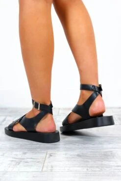 At A Crossroads - Black Sandals -Fashion Clothing Store AtACrossroads BlackSandals 4