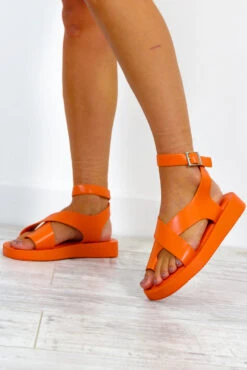 At A Crossroads - Orange Sandals 6 At A Crossroads - Orange Sandals -Fashion Clothing Store AtACrossroads OrangeSandals 3
