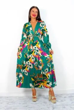 Beauty In Everything - Forest Multi Printed Pleated Midi Dress 13 Beauty In Everything - Forest Multi Printed Pleated Midi Dress -Fashion Clothing Store BeautyInEverything ForestMultiPrintedPleatedMidiDress 3