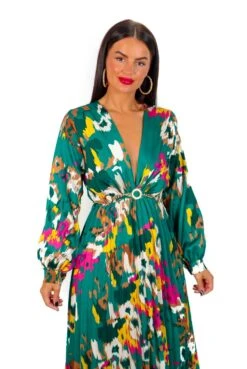 Beauty In Everything - Forest Multi Printed Pleated Midi Dress 11 Beauty In Everything - Forest Multi Printed Pleated Midi Dress -Fashion Clothing Store BeautyInEverything ForestMultiPrintedPleatedMidiDress 5