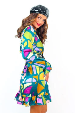 Better Shape Up - Forest Multi Abstract Mini Wrap Dress 15 Better Shape Up - Forest Multi Abstract Mini Wrap Dress -Fashion Clothing Store BetterShapeUp ForestMultiAbstractMiniWrapDress 5