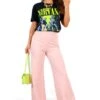 Big Ambitions - Blush Pink Wide Leg Trousers