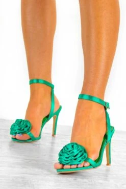 Botanical Beauty - Green Rose Heels