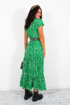 AX Paris Call My Name - Green Zebra Print Midi Dress 9 AX Paris Call My Name - Green Zebra Print Midi Dress -Fashion Clothing Store CallMyName GreenZebraPrintMidiDress5