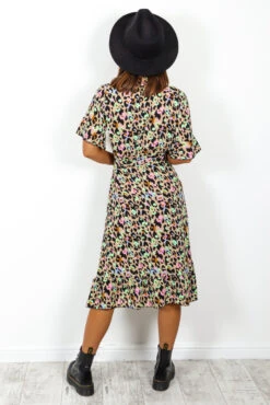 Call Of The Wild - Beige Multi Leopard Print Wrap Dress -Fashion Clothing Store CallOfTheWild BeigeMultiLeopardPrintWrapDress 2