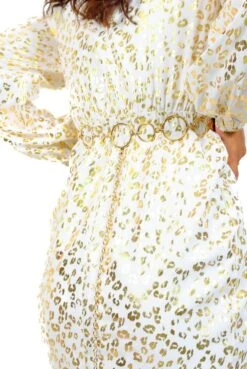 Chain Attraction - Gold Circle Belt -Fashion Clothing Store ChainAttraction GoldCircleBelt 1