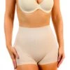 Contours And Confidence - Nude Shapewear High Waist Control Boxer Shorts