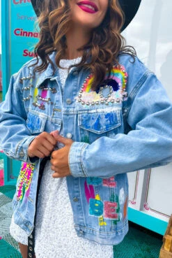 Cool Girl - Embellished Denim Jacket