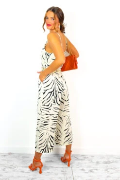 AX Paris Don't Cut Me Off - Champagne Zebra Print Culotte Jumpsuit 9 AX Paris Don't Cut Me Off - Champagne Zebra Print Culotte Jumpsuit -Fashion Clothing Store Don tCutMeOff ChampagneZebraPrintCulotteJumpsuit 1