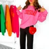 Dressed Like A Day Dream - Pink Red Tuesday Sweatshirt