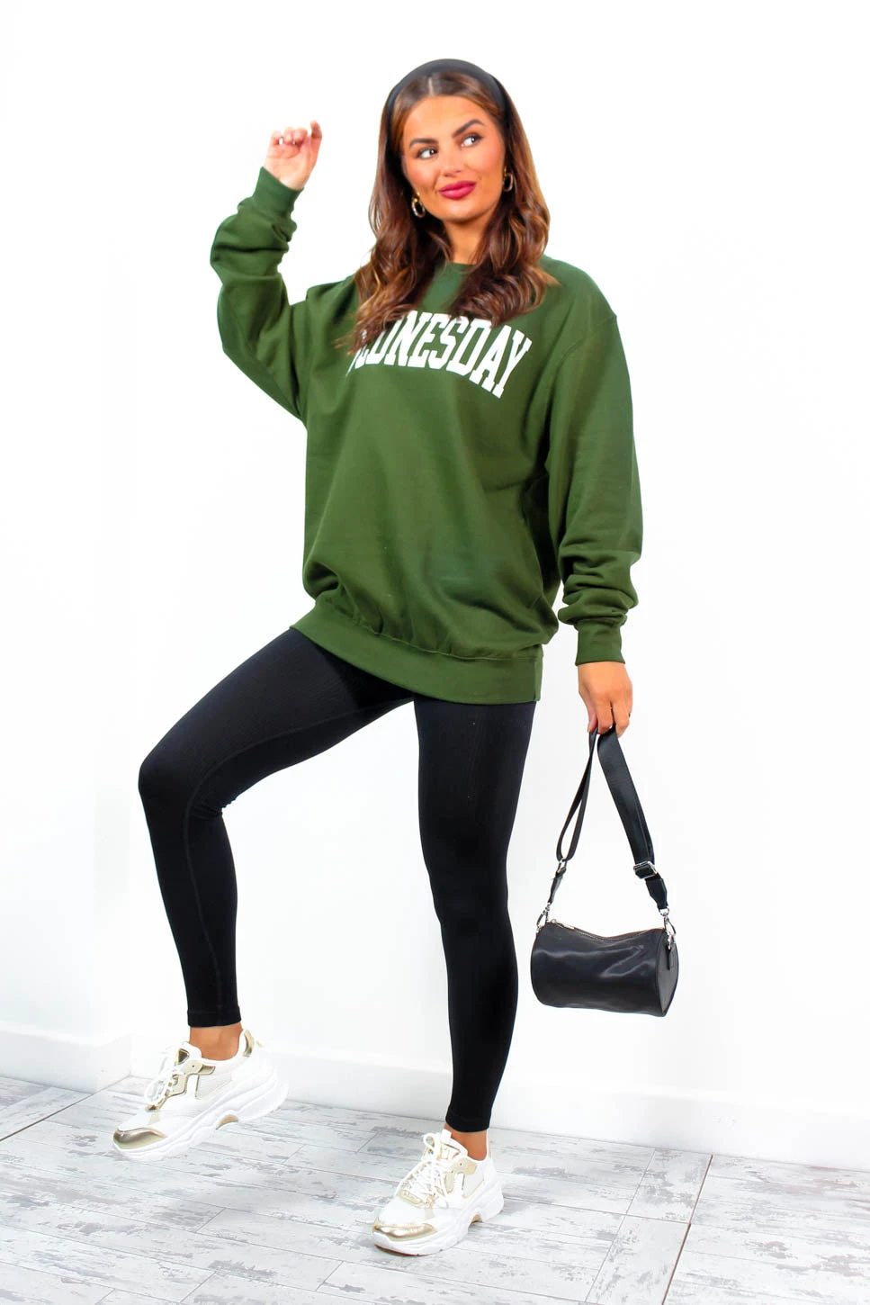 Dressed Like A Day Dream - Forest White Wednesday Sweatshirt 6 Dressed Like A Day Dream - Forest White Wednesday Sweatshirt - Image 6