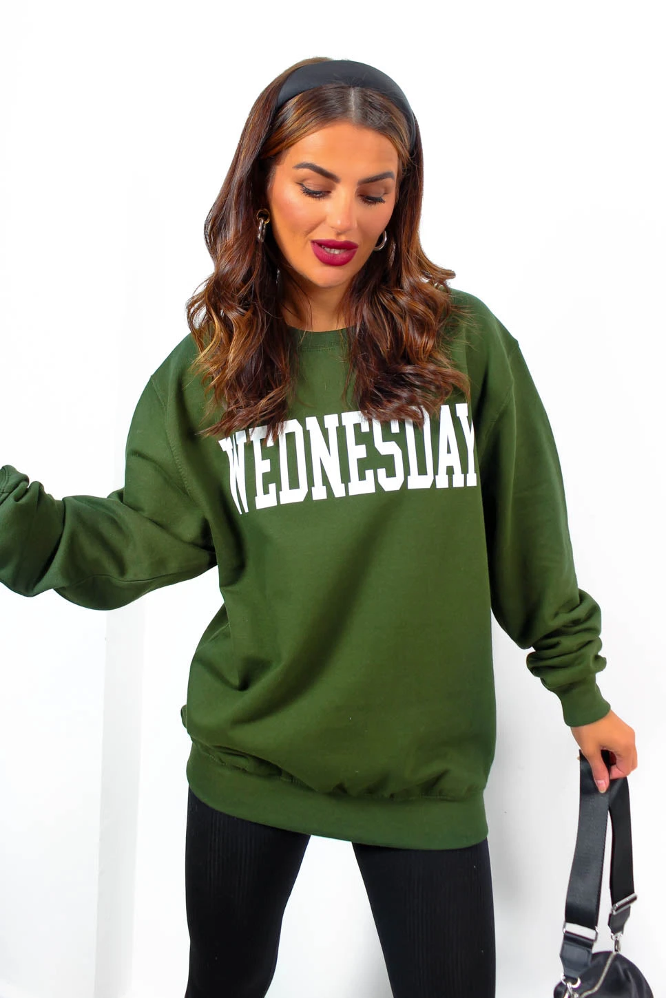 Dressed Like A Day Dream - Forest White Wednesday Sweatshirt 5 Dressed Like A Day Dream - Forest White Wednesday Sweatshirt - Image 5