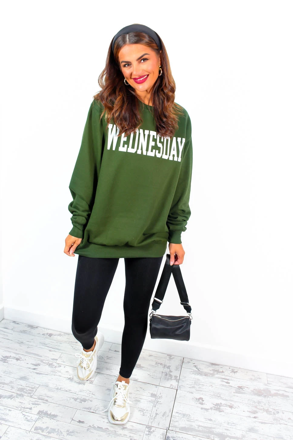 Dressed Like A Day Dream - Forest White Wednesday Sweatshirt 4 Dressed Like A Day Dream - Forest White Wednesday Sweatshirt - Image 4