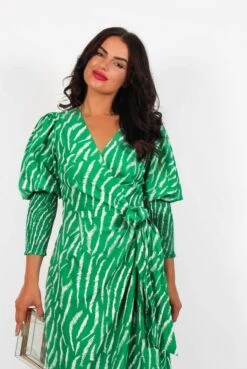 Glamorous Drive Em Wild - Green Zebra Midi Wrap Dress 15 Glamorous Drive Em Wild - Green Zebra Midi Wrap Dress -Fashion Clothing Store DriveEmWild GreenZebraMidiWrapDress5
