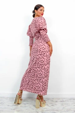 Glamorous Drive Em Wild - Blush Printed Midi Wrap Dress 19 Glamorous Drive Em Wild - Blush Printed Midi Wrap Dress -Fashion Clothing Store Drive EmWild BlushPrintedMidiWrapDress 3