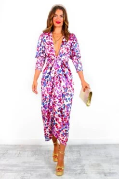 Glamorous Drive 'Em Wild - Pink Purple Spotted Midi Wrap Dress 19 Glamorous Drive 'Em Wild - Pink Purple Spotted Midi Wrap Dress -Fashion Clothing Store Drive EmWild PinkPurpleSpottedMidiWrapDress 1
