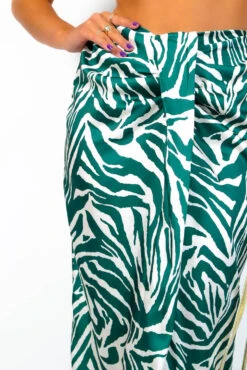 Eternal Style - Green Zebra Knot Front Midi Skirt 8 Eternal Style - Green Zebra Knot Front Midi Skirt -Fashion Clothing Store EternalStyle GreenZebraKnotFrontMidiSkirt4