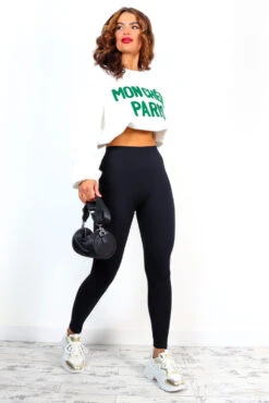 Everyday Chic - Black Structured Contour Ribbed Leggings