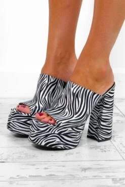 Feeling The High - Black White Zebra Platform Heels 8 Feeling The High - Black White Zebra Platform Heels -Fashion Clothing Store FeelingTheHigh BlackWhiteZebraPlatformHeels1