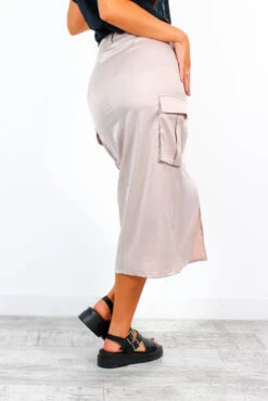 Fight For What You Love - Stone Textured Satin Cargo Midi Skirt 11 Fight For What You Love - Stone Textured Satin Cargo Midi Skirt -Fashion Clothing Store FightForWhatYouLove StoneTexturedSatinCargoMidiSkirt 6