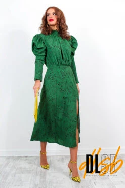 AX Paris First Date - Green Animal Print Midi Dress 11 AX Paris First Date - Green Animal Print Midi Dress -Fashion Clothing Store FirstDate GreenAnimalPrintMidiDress7