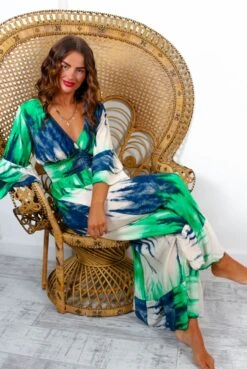 Free Spirited - Green Navy Ombre Abstract Print Wide Leg Jumpsuit 11 Free Spirited - Green Navy Ombre Abstract Print Wide Leg Jumpsuit -Fashion Clothing Store FreeSpirited GreenNavyOmbreAbstractPrintWideLegJumpsuit 6