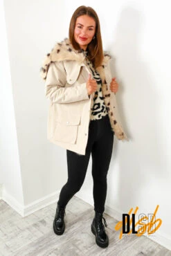 Fur It Up - Cream Waterproof Coat -Fashion Clothing Store FurItUp CreamWaterproofCoat 6