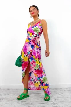 Garden Party - Multi Floral Print Maxi Dress -Fashion Clothing Store GardenParty MultiFloralPrintMaxiDress3