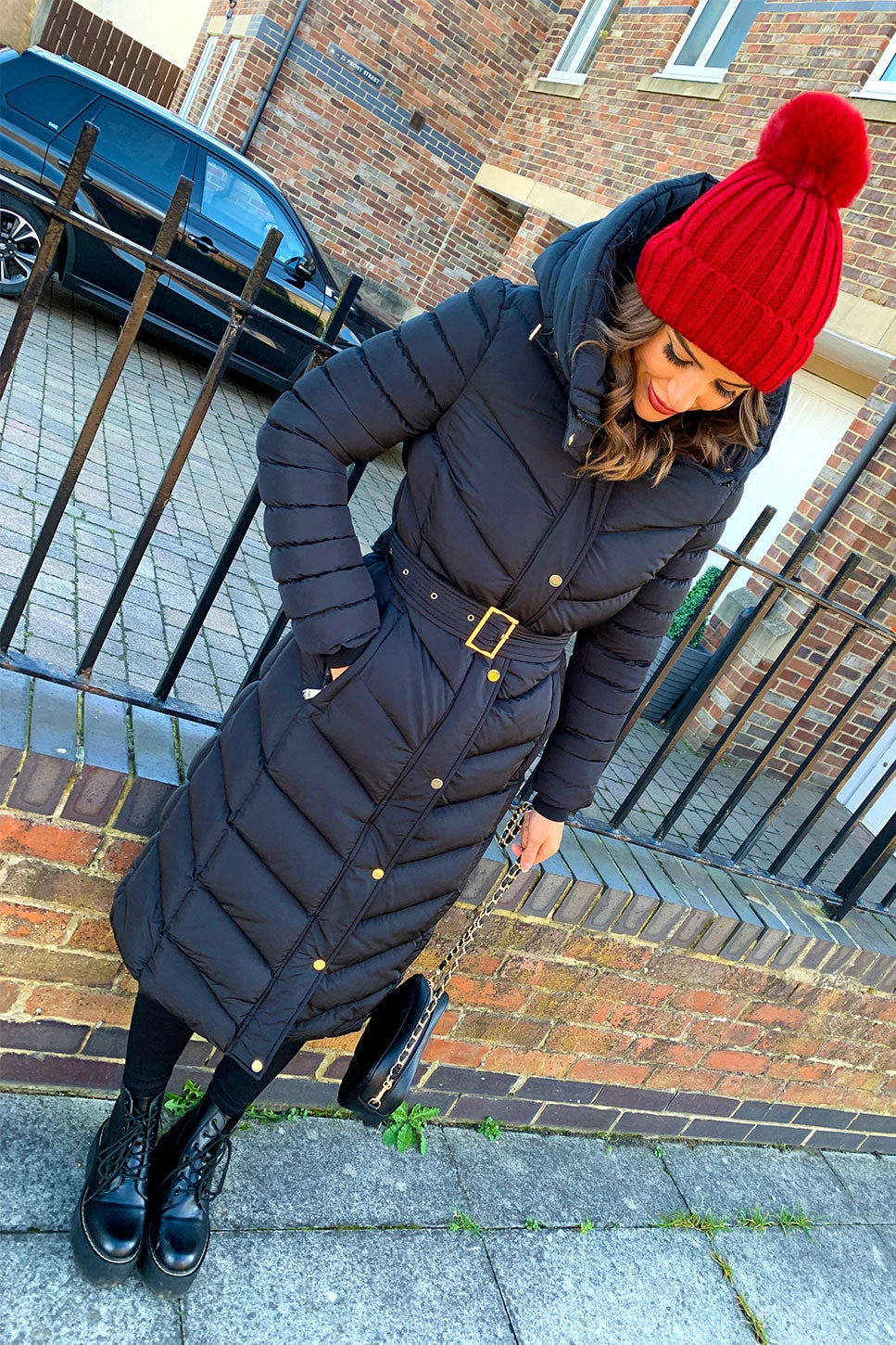 Good As Cold - Black Gold Long Puffer Jacket 2 Good As Cold - Black Gold Long Puffer Jacket - Image 2