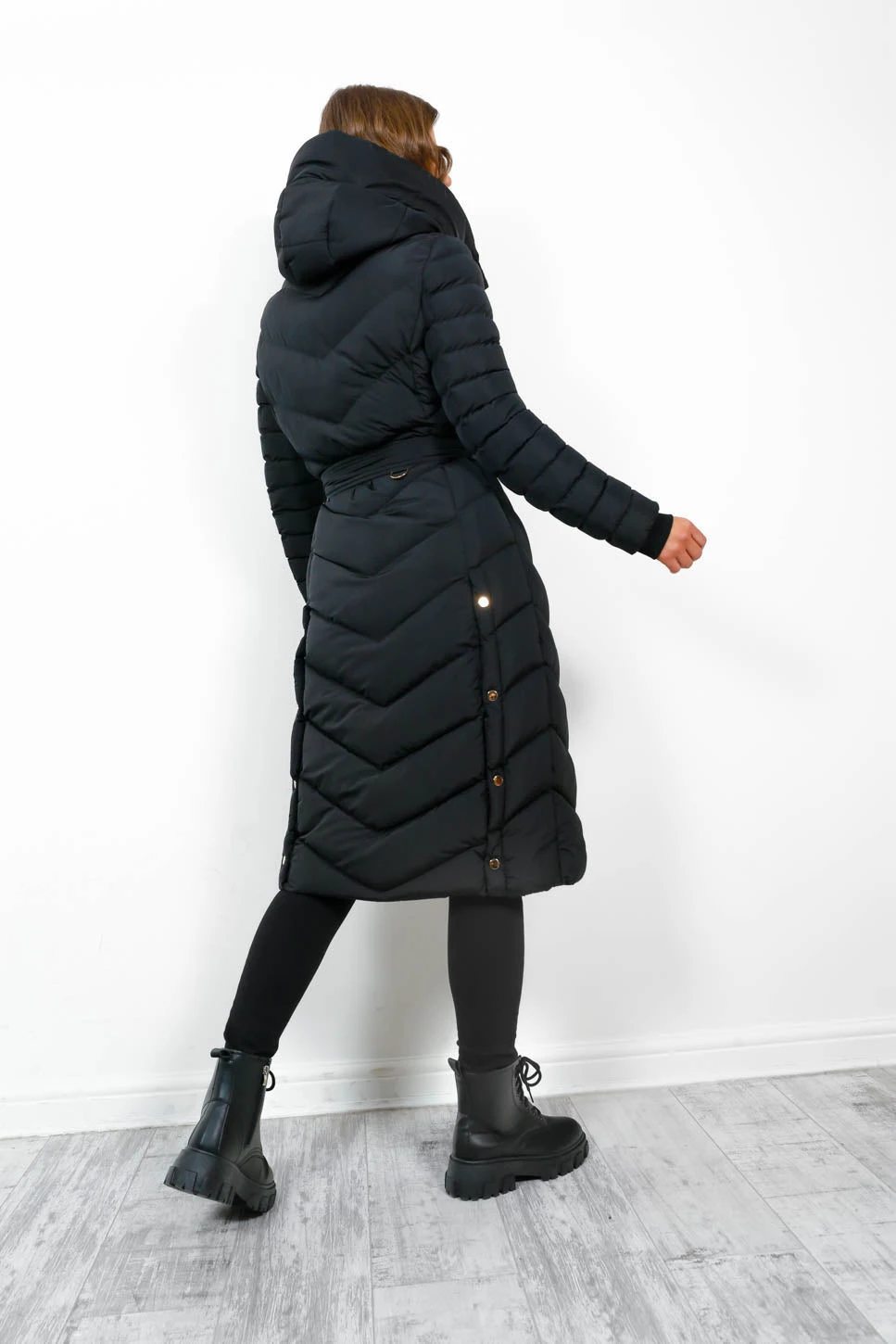 Good As Cold - Black Gold Long Puffer Jacket 10 Good As Cold - Black Gold Long Puffer Jacket - Image 10