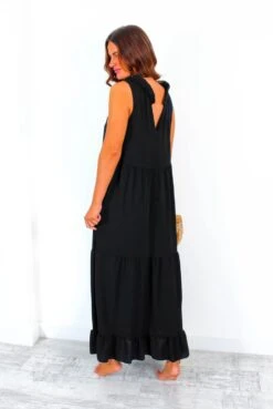 Got My Eye On You - Black Gold Sequin Eye Maxi Dress -Fashion Clothing Store GotMyEyeOnYou BlackGoldSequinEyeMaxiDress 3