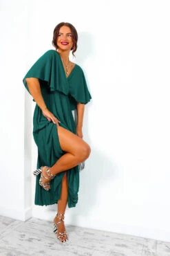 Timeless - Forest Pleated Maxi Dress 9 Timeless - Forest Pleated Maxi Dress -Fashion Clothing Store IMG 1858