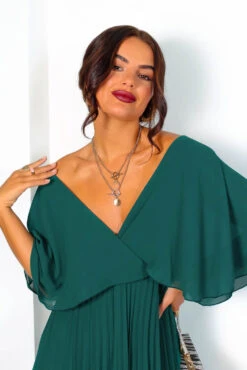 Timeless - Forest Pleated Maxi Dress 12 Timeless - Forest Pleated Maxi Dress -Fashion Clothing Store IMG 1876