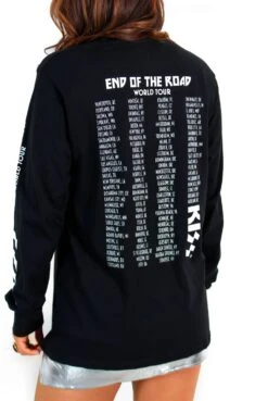 I'm With The Band - Black Orange KISS Licensed Long Sleeve T-Shirt -Fashion Clothing Store I mWithTheBand BlackOrangeKISSLicensedLongSleeveT Shirt 3