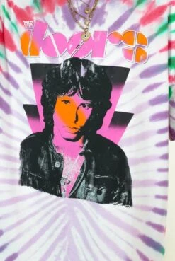 I'm With The Band - Purple Multi Tie Dye The Doors Licensed T-Shirt -Fashion Clothing Store I mWithTheBand PurpleMultiTieDyeTheDoorsLicensedT Shirt