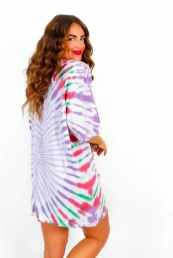 I'm With The Band - Purple Multi Tie Dye The Doors Licensed T-Shirt -Fashion Clothing Store I mWithTheBand PurpleMultiTieDyeTheDoorsLicensedT Shirt 1