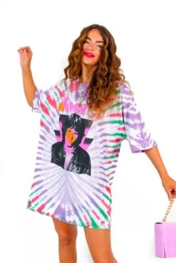 I'm With The Band - Purple Multi Tie Dye The Doors Licensed T-Shirt -Fashion Clothing Store I mWithTheBand PurpleMultiTieDyeTheDoorsLicensedT Shirt 5