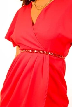 Jewels Are Forever - Ruby Red Jewelled Belt