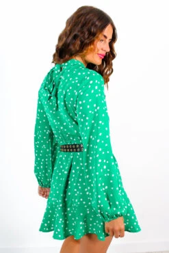 Keep You Close - Green Polka Dot Skater Mini Dress 11 Keep You Close - Green Polka Dot Skater Mini Dress -Fashion Clothing Store KeepYouClose GreenPolkaDotSkaterMiniDress 6