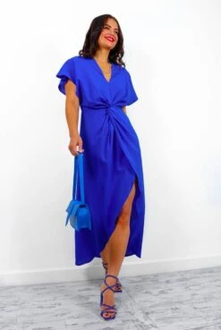 Knot In Love - Cobalt Maxi Dress -Fashion Clothing Store KnotInLove CobaltMaxiDress2