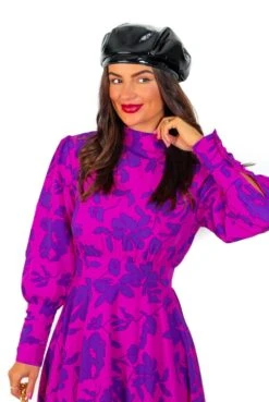 Leave No Trace - Magenta Purple Long Sleeve Mini Dress -Fashion Clothing Store LeaveNoTrace MagentaPurpleLongSleeveMiniDress 10