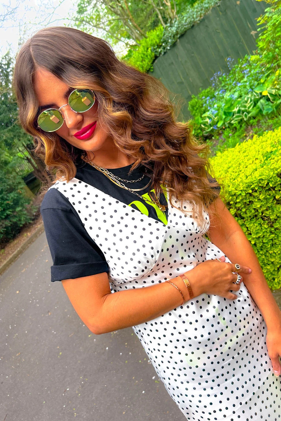 Living In The Moment - White Black Polka Dot Maxi Dress 2 Living In The Moment - White Black Polka Dot Maxi Dress - Image 2