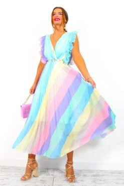 Mamma Mia - Pastel Stripe Maxi Dress 16 Mamma Mia - Pastel Stripe Maxi Dress -Fashion Clothing Store MammaMia PastelStripeMaxiDress 2