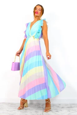 Mamma Mia - Pastel Stripe Maxi Dress 18 Mamma Mia - Pastel Stripe Maxi Dress -Fashion Clothing Store MammaMia PastelStripeMaxiDress 3
