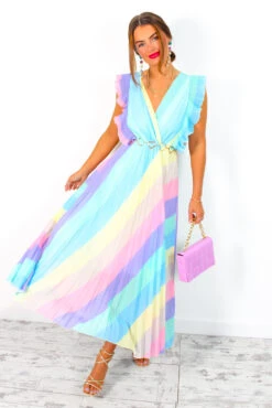 Mamma Mia - Pastel Stripe Maxi Dress 20 Mamma Mia - Pastel Stripe Maxi Dress -Fashion Clothing Store MammaMia PastelStripeMaxiDress 6