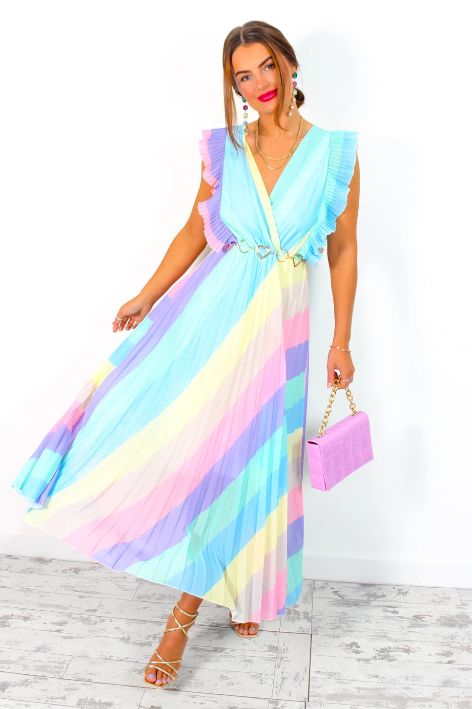 Mamma Mia - Pastel Stripe Maxi Dress 10 Mamma Mia - Pastel Stripe Maxi Dress - Image 10